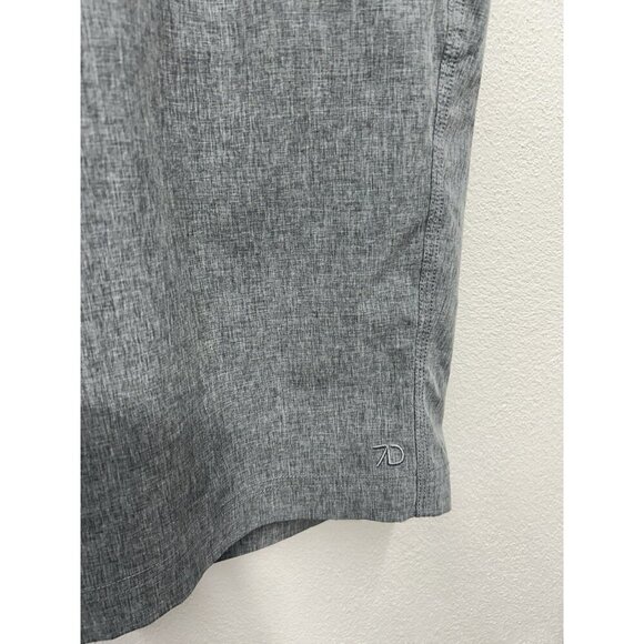 7 Diamonds Velocity Performance Shorts Size 38 Grey 10” Golf Stretch Quick dry - Picture 4 of 6